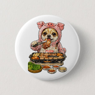 A Chihuahua who loves yakiniku (Japanese BBQ) Button