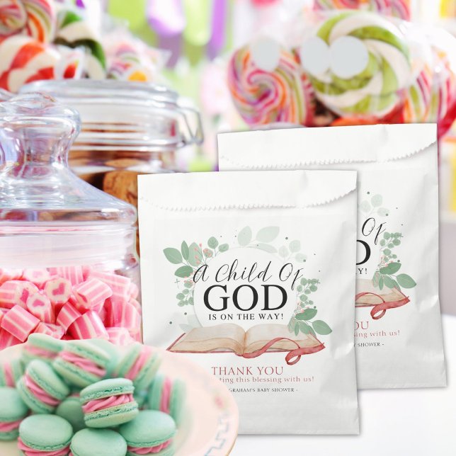 A Child Of God Baby Shower  Favor Bag (Creator Uploaded)