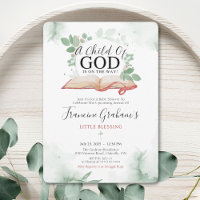 A Child Of God Baby Shower Invitation