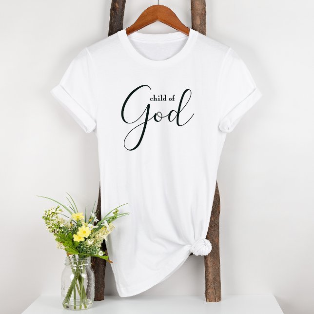 A Child Of God Inspirational Black White Women's T-Shirt (Creator Uploaded)