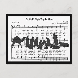 A Child This Day is Born Postcard