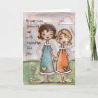 A Childhood Shared - Birthday Card