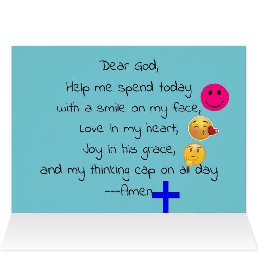 A Child's Prayer Cards (Inside Horizontal (Top))