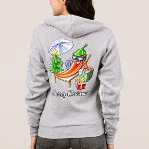 A Chili Merry Christmas under Sunshade and Tree Hoodie