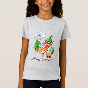 A Chili Merry Christmas under Sunshade and Tree T-Shirt