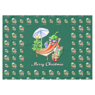 A Chili Merry Christmas under Sunshade and Tree Tablecloth