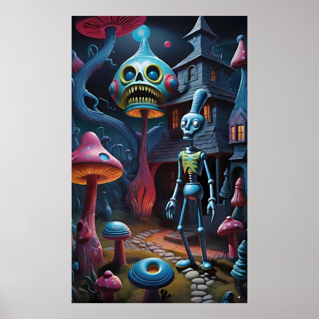 A Chill Hits Groll-Town - Ken Gage Art Poster (Front)