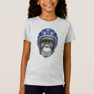 A Chimpanzee Motorcycle Rider T-Shirt