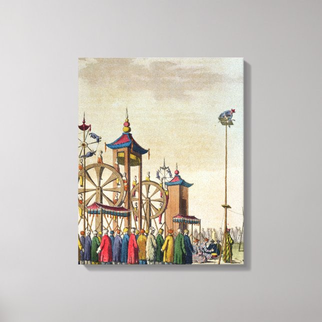 A Chinese circus, illustration from 'Le Costume An Canvas Print (Front)