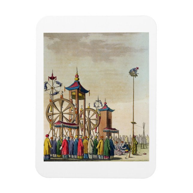 A Chinese circus, illustration from 'Le Costume An Magnet (Vertical)