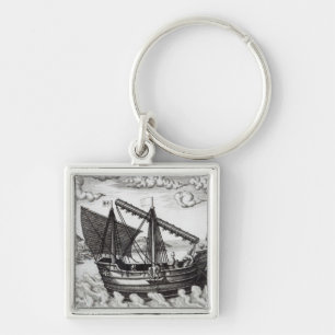A Chinese Junk Keychain