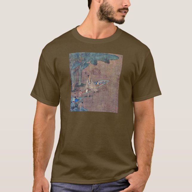 A Chinese sage sitting beneath banana trees T-Shirt (Front)