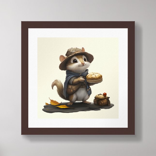 A Chip Off the Old Block – Woodlanders Art Print (Framed Front)
