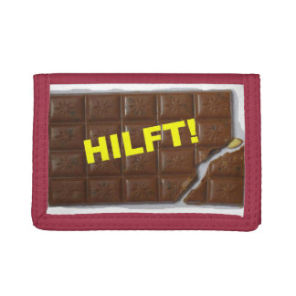 A CHOCOLATE - purse helps! Trifold Wallet