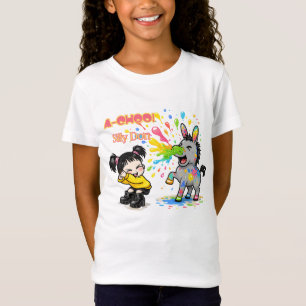 A-CHOO! Silly Don – Funny Sneezing Donkey Cartoon T-Shirt