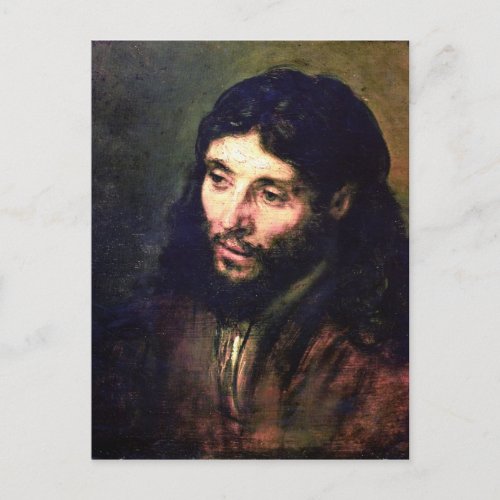 A Christ after life by Rembrandt Postcard