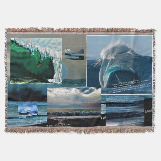 A Christian surfers dream blanket (Front)