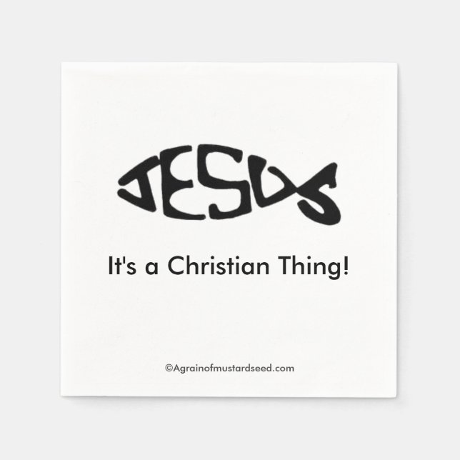 A Christian Thing Napkins (Front)