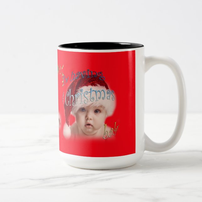 A Christmas baby Two-Tone Coffee Mug (Right)
