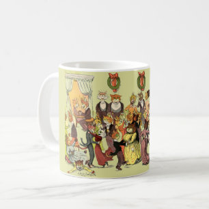 A Christmas Ball At Catsville by Louis Wain Coffee Mug