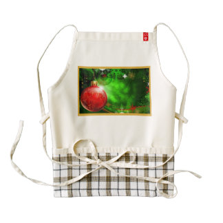 A Christmas Ball Zazzle HEART Apron
