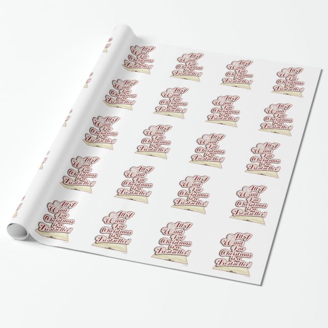 A Christmas Bestseller Wrapping Paper (Unrolled)