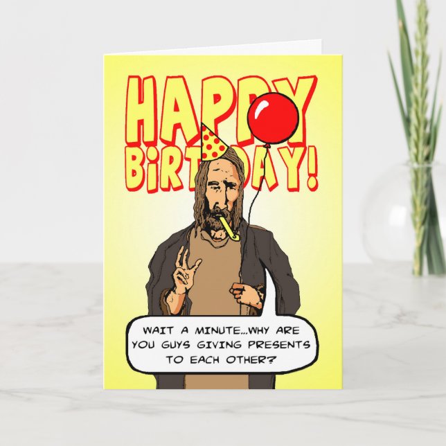A Christmas Birthday Holiday Card (Front)