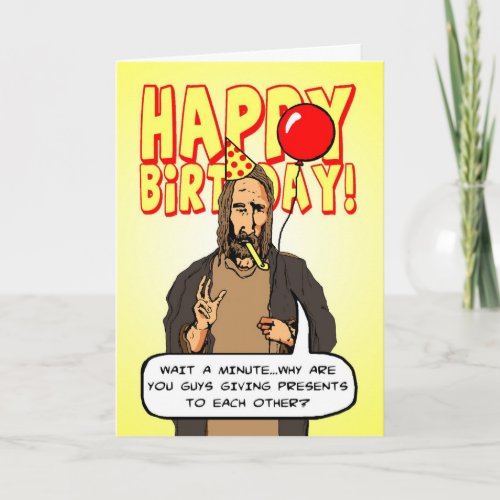 A Christmas Birthday Holiday Card