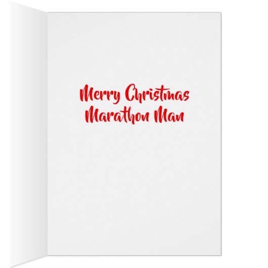 A Christmas Card For Runners (Inside (Right))