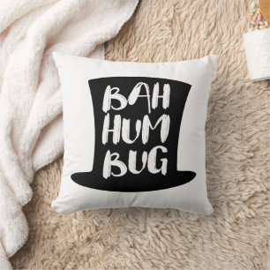 A Christmas Carol Bah Humbug Holiday Throw Pillow