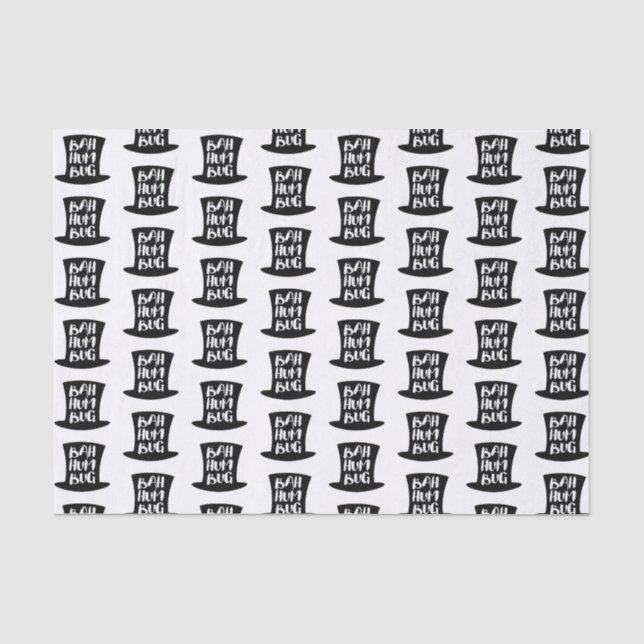 A Christmas Carol Bah Humbug Holiday Tissue Paper (Front)