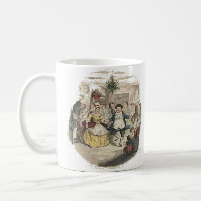A Christmas Carol by Dickens with The Fezziwigs Coffee Mug (Left)