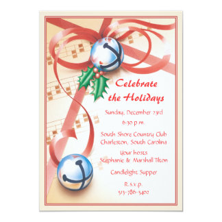 christmas carol invitation