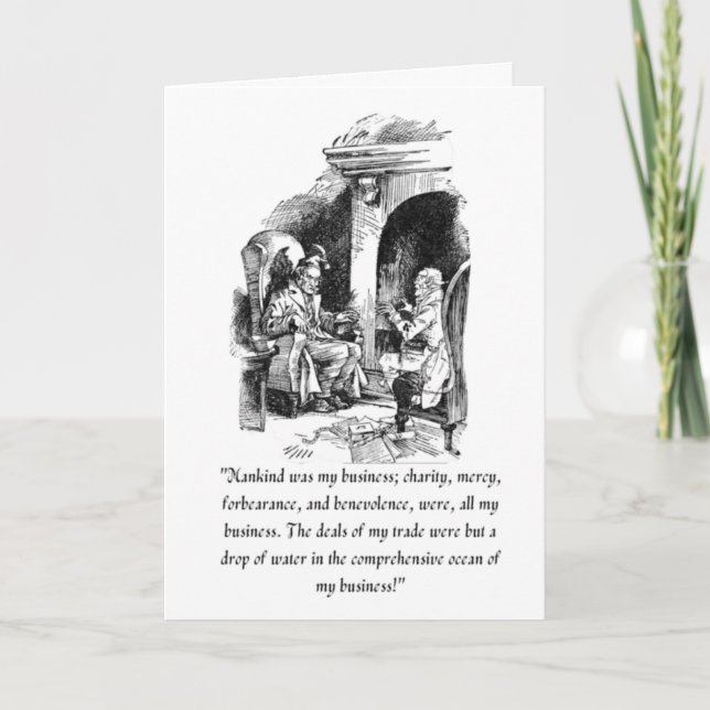 A Christmas Carol Card (Front)
