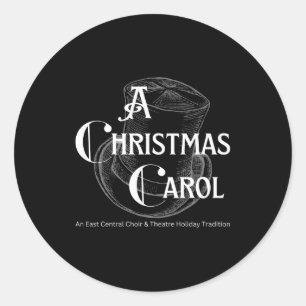 A Christmas Carol Choir And Theatre Classic Round Sticker