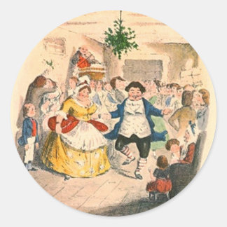 A Christmas Carol Classic Round Sticker