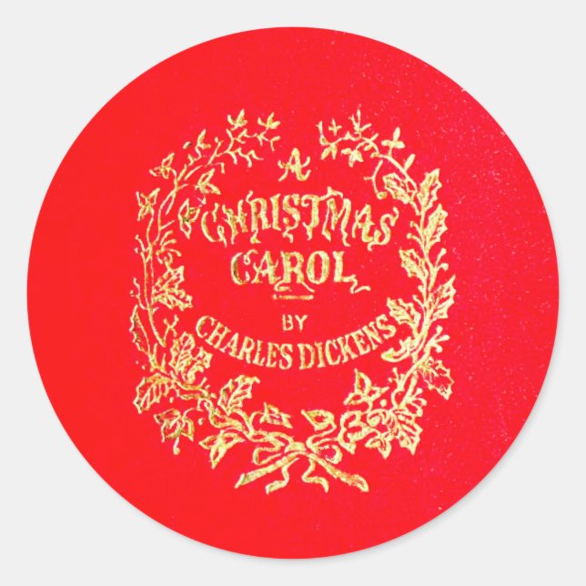 A Christmas Carol | Classic Round Sticker (Front)