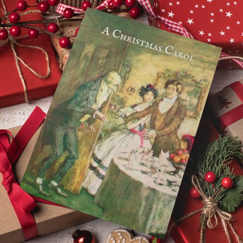 A Christmas Carol Dickens Scrooge Christmas Card