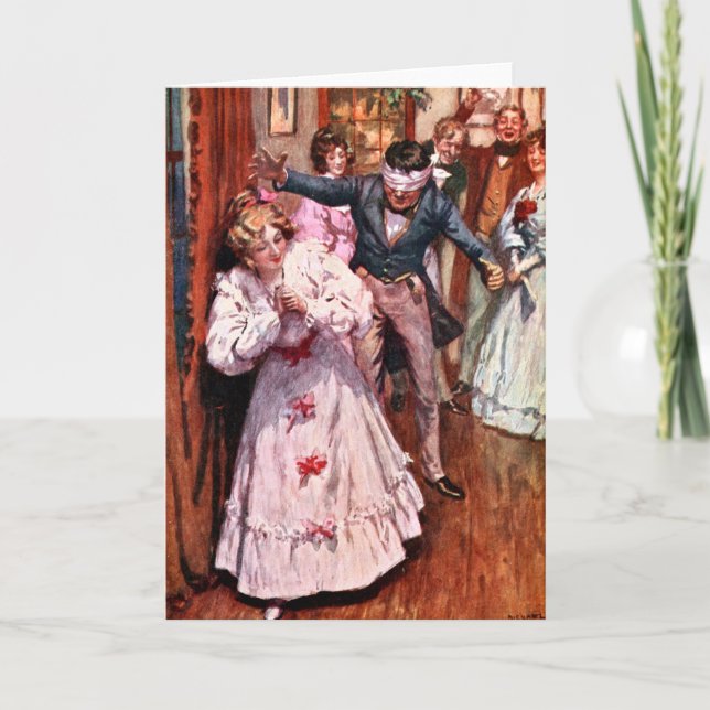 A Christmas Carol: Hide & Seek Letterpress Thank You Card (Front)