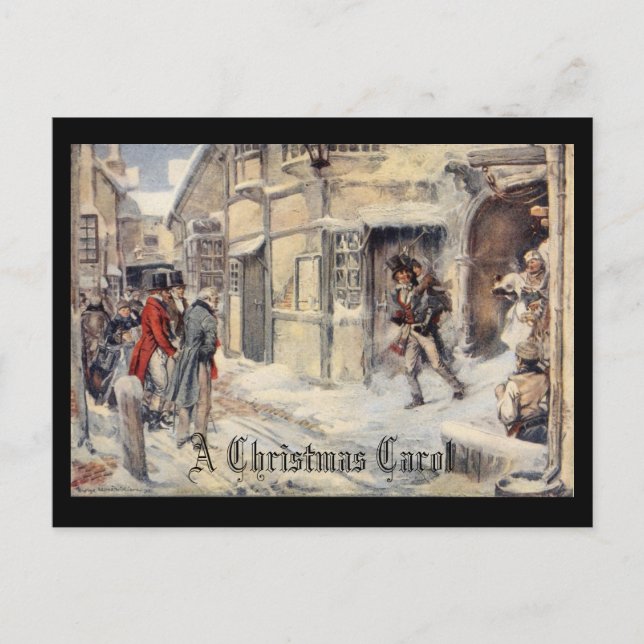 A Christmas Carol Holiday Postcard (Front)