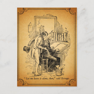 A Christmas Carol: Leave It Alone Holiday Postcard