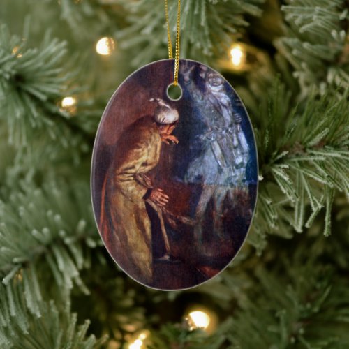 A Christmas Carol Marleys Ghost Ceramic Ornament