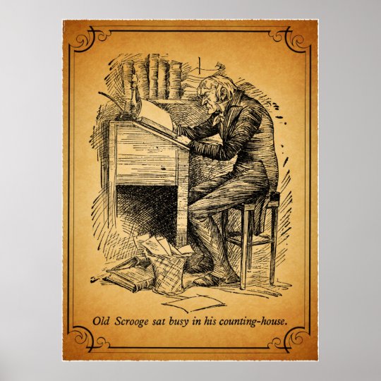 A Christmas Carol: Old Scrooge Poster | Zazzle.com