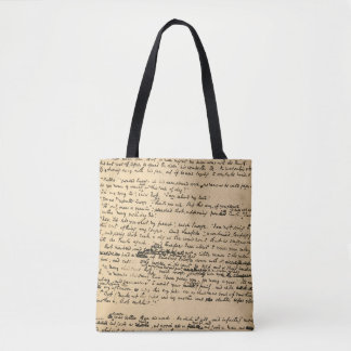 A Christmas Carol Original Manuscript Tote Bag