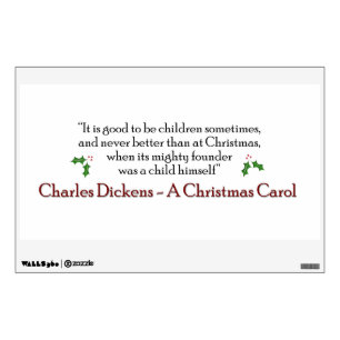 A Christmas Carol Quote Decal