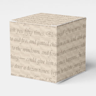 A Christmas Carol Quote Favor Boxes