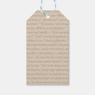 A Christmas Carol Quote Gift Tags