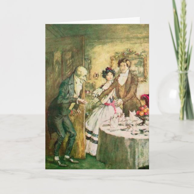 A Christmas Carol Scrooge Dickens Christmas Card (Front)