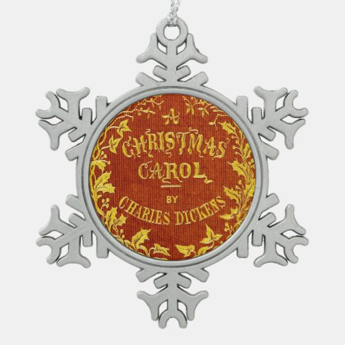 A Christmas Carol Snowflake Pewter Christmas Ornament