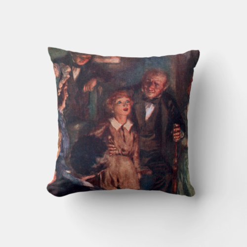 A Christmas Carol The Cratchit Family Throw Pillow